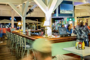 Rooster Tail Bar & Grill at Valentines Resort & Marina in Harbour Island, Bahamas